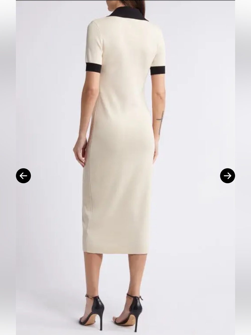 Zoe and Claire Cream Collared Button Front
Sweater Dress NWT - Picture 4 of 5